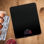 Salter 10kg Glass Electronic Digital Kitchen Scale - Black