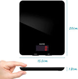 Salter 10kg Glass Electronic Digital Kitchen Scale - Black