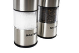 Salter Stainless Steel Electronic Salt & Pepper Mill Set
